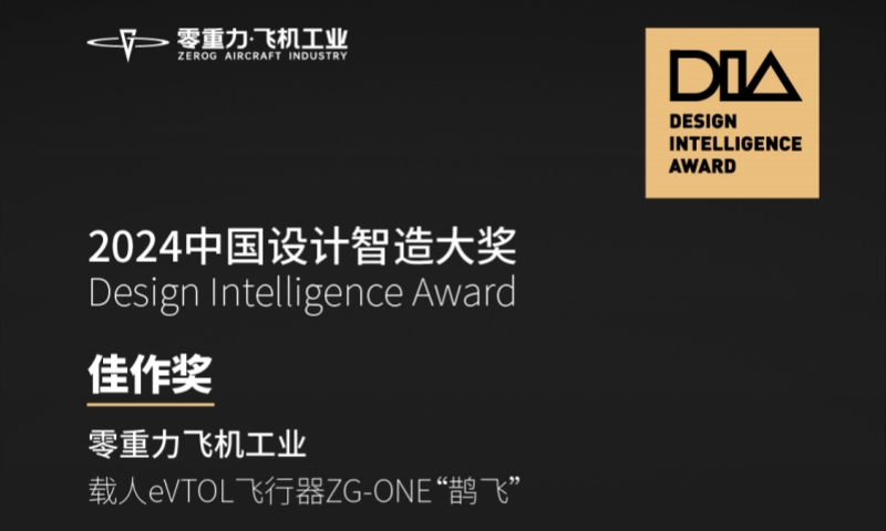Abpay飞机工业ZG-ONE&ldquo;鹊飞&rdquo;荣获2024中国设计智造大奖